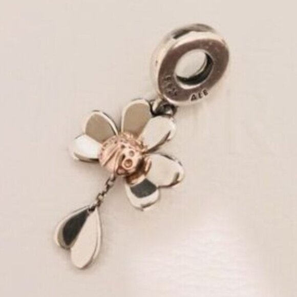 PANDORA Clover and Ladybird Dangle Charm - Picture 3 of 3